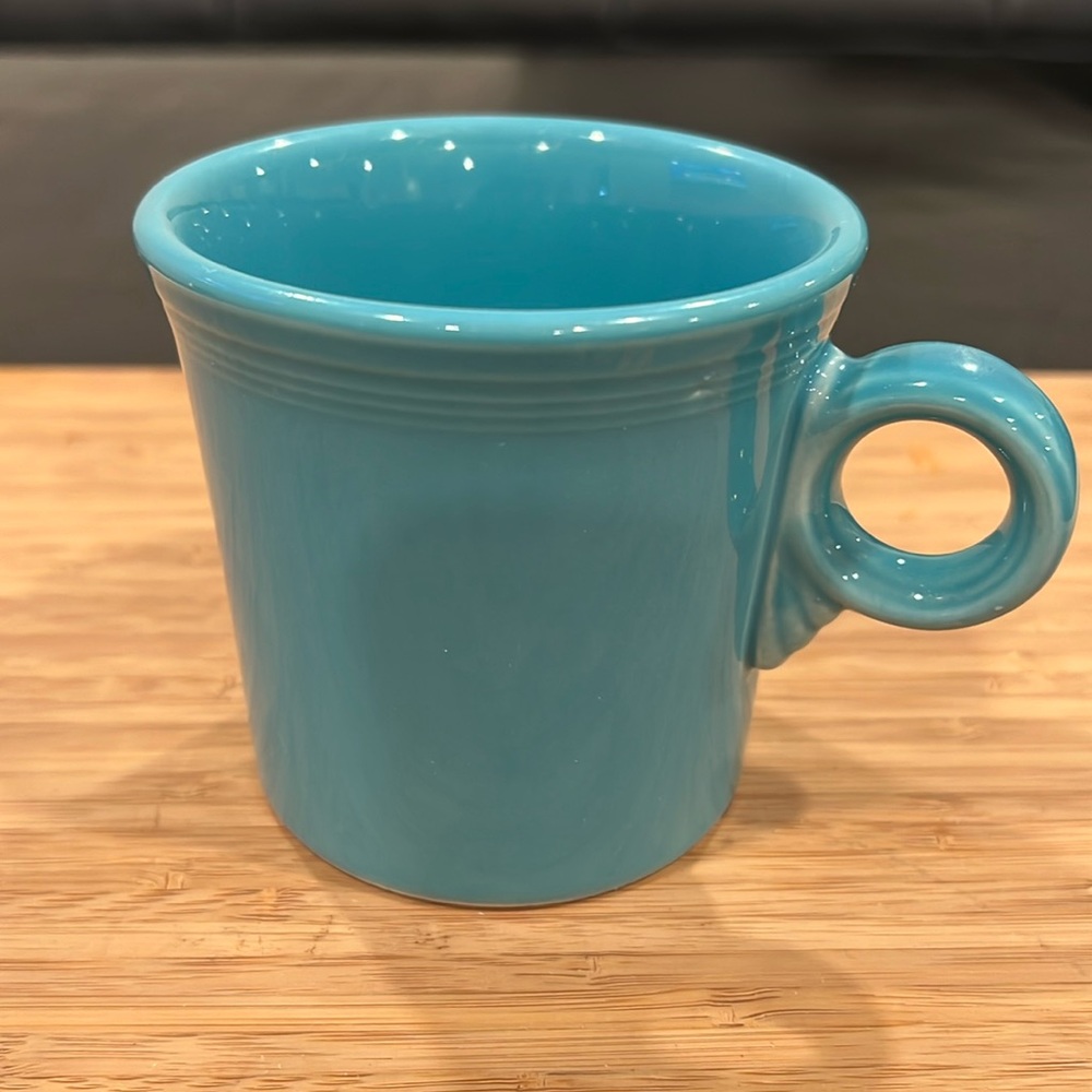 Vintage Fiestaware Homer Laughlin China Co. Ring Blue Mug